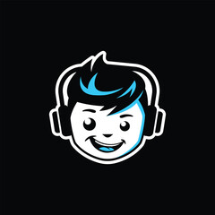 dj vector abstract logo modern style