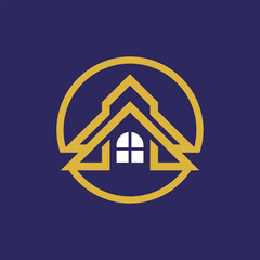 real estate home house abstract logo modern style
