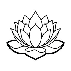 Obraz premium Flying Eagle Outline Vector Illustration