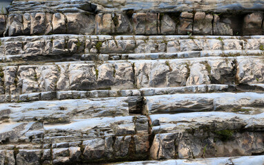 Wings of flysch sedimentary rock formations in the Carpathians (Ukraine)