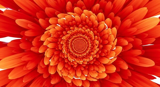 Red Gerbera Daisy Kaleidoscope.