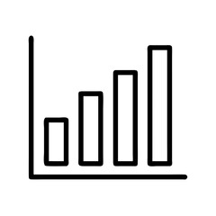 Vector art of bar graph representing data analysis, financial growth, and statistical information, ideal for business presentations, reports, and infographics, showcasing trends and progress