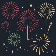 Spectacular Night Fireworks Display