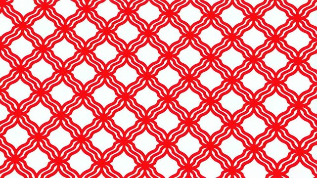 Red wavy diamond pattern scrolling downwards