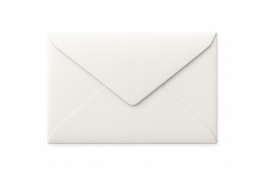 White mail envelope symbolising email, direct marketing, communication, post service, and correspondence