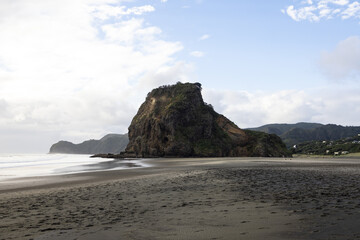 Fototapeta premium Lion Rock in Piha, near Auckland, New Zealand