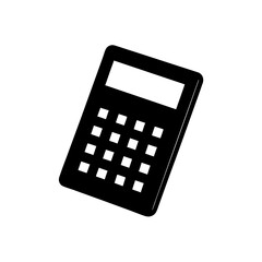 Calculator silhouette vector icon scalable illustration for digital and print design projects
