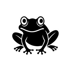 Cute green frog cartoon character illustration icon vector graphic for digital and print projects