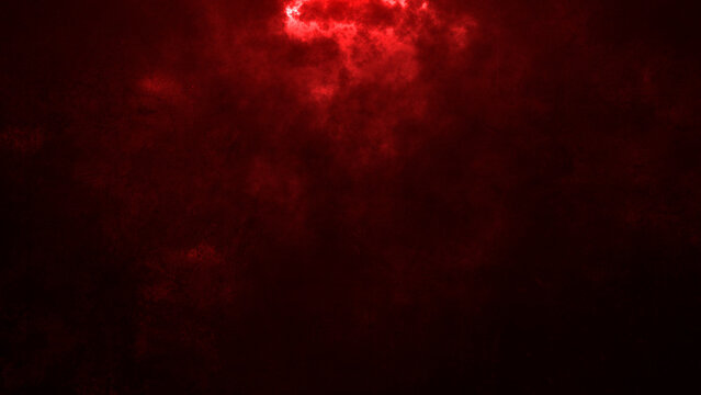 Dark red glowing fire smoke texture with soft burning light effect on atmospheric background. Intense abstract plasma cloud illustration with fantasy energy mood.