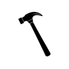 Orange hammer tool icon vector illustration scalable eps graphic design element