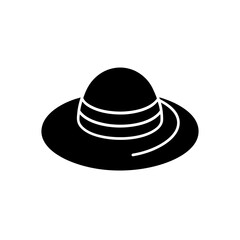 Yellow sun hat vector graphic isolated scalable illustration summer fashion accessory