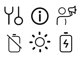 vector outline icon collection