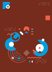 Obraz premium simple background with circle ornament