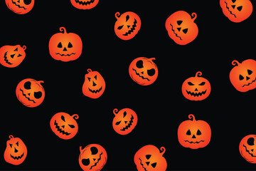Halloween vector seamless pattern, Halloween background.