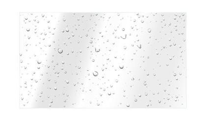 Realistic transparent water drops on transparent background liquid water-drop top view glass plate sprinkle, spritz effect, wet spray droplet, dripped, bubble splash on leaf surface overlay