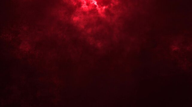 Dark red burning fog texture with glowing hot light and smoky fire effect. Dramatic abstract overlay with atmospheric plasma cloud animation. 4K seamless loop motion.