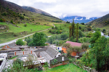 Beautiful view of mountains in Russia