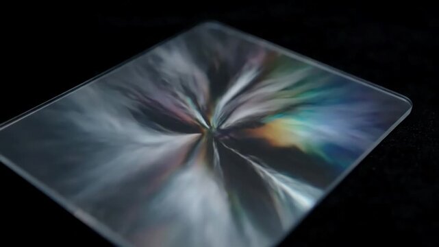 Refraction Abstract thin sheet diffraction scene 4