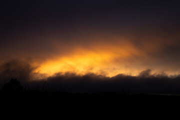 Sunset in the sky