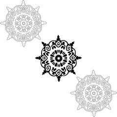luxury mandala mandala design white background