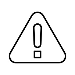 Alert Triangle Icon Vector. Security Exclamation Alert warning logo