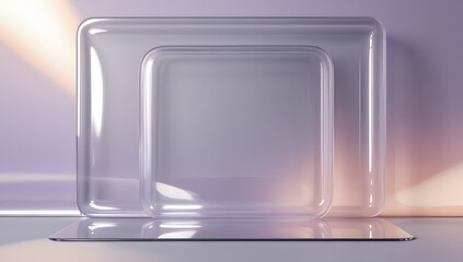 empty glass background to shown product for graphics 