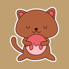 Cute animal sticker collection 