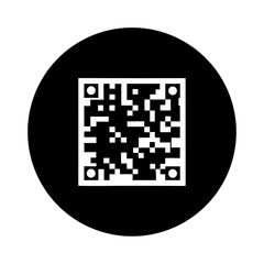 A Black and White QR Code on a Circular Background for Scanning