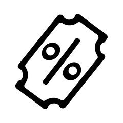 Discount coupon with percentage sign providing an appealing and valuable shopping opportunity