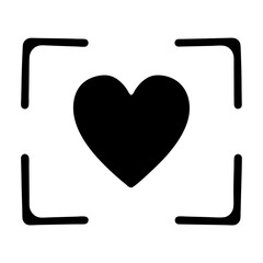 Heart centered in frame, a symbol of love and connection graphic design