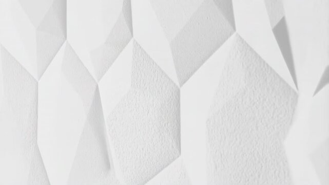 White geometric abstract pattern moving background