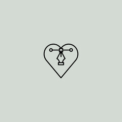User experience icon flat vector design.