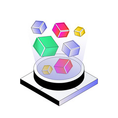 Editable design icon of virtual reality