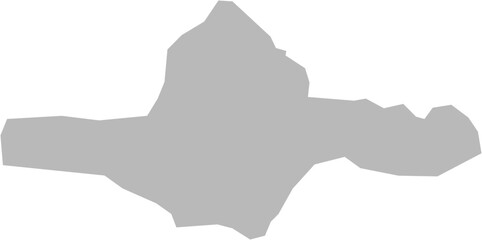Bishkek City, kyrgyzstan – administrative vector map with district boundaries (Web Mercator projection, PPT-compatible & fully editable)