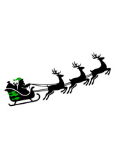 Christmas reindeer with Santa clause