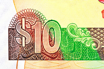 Barbados 10 Dollars 2012 Banknotes. Charles Duncan O'Neal Physicists Barbados.Parliament buildings and the Careenage, Eastern Carlisle Bay,Bridgetown.Bonistics.World money collection.