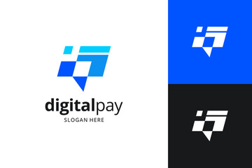 Obraz premium Financial growth logo design template. Abstract letter Q concept usable for business, company and corporate.