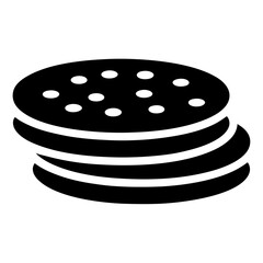 Iconic Black and White Image of Stacked Pancakes with Syrup and Sprinkles