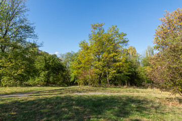 Landscape of South Park in city of Sofia, Bulgaria