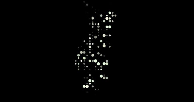 Global Data Circles Form Portugal Map Animation