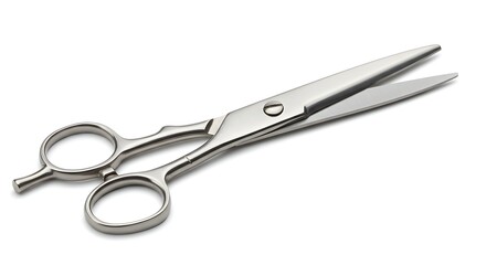 Obraz premium Professional stainless steel scissors for hairdressing, barbering, haircut, grooming, and styling