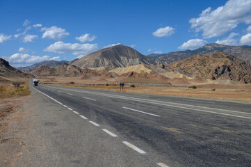 Road through the mountains of Turkey to the Georgian border