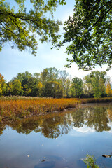 Obraz premium Landscape of South Park in city of Sofia, Bulgaria