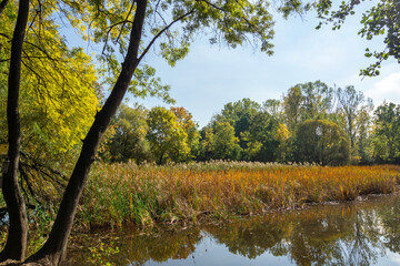 Landscape of South Park in city of Sofia, Bulgaria