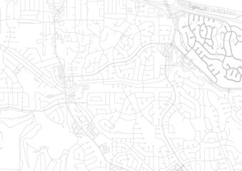 Zoomed monochrome map of Antioch showing detailed highway & road networks with urban density — ideal for urban planning, design mockups, or geographic visualization.