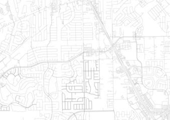 Zoomed monochrome map of League City showing detailed highway & road networks with urban density — ideal for urban planning, design mockups, or geographic visualization.