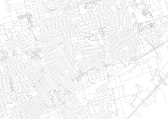Zoomed monochrome map of Odessa showing detailed highway & road networks with urban density — ideal for urban planning, design mockups, or geographic visualization.