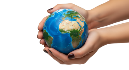 Hands Holding the Earth