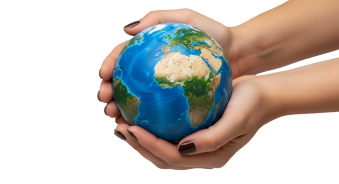 Hands Holding the Earth