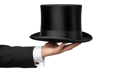 Elegant Top Hat Presented on a Hand
